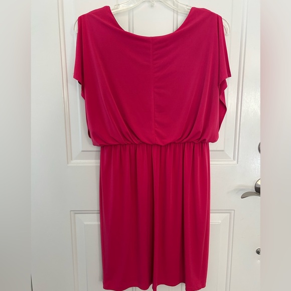 Valerie Bertinelli Pink Dolman Sleeve Sheath Dress Size 10 - Picture 7 of 10